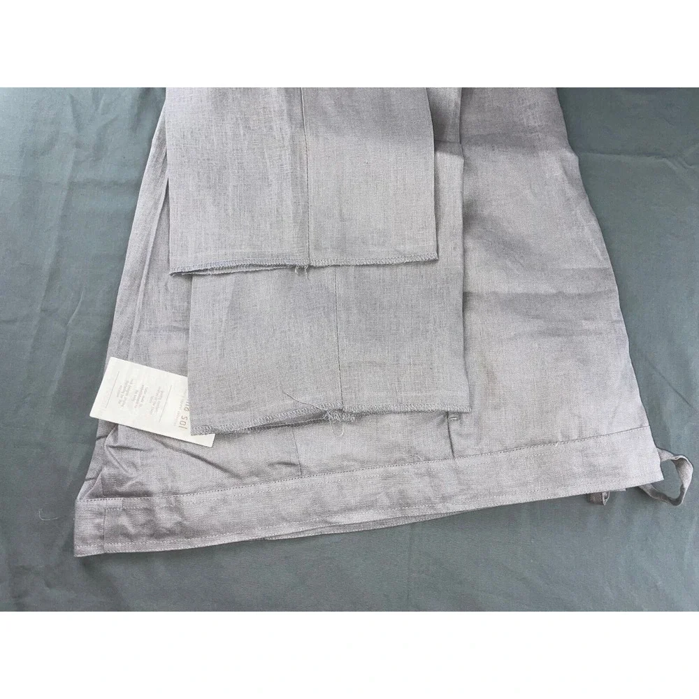 Bahaia Sol 100% Linen Chino Style Pants w/ Drawstring. Platinum Gray, 38. NWT!! - Picture 4 of 9